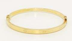 14KT YELLOW GOLD BANGLE BRACELET