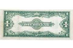 Last Large Size 1923 Series $1 Silver Certificate