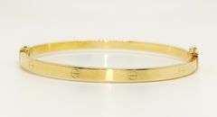 14KT YELLOW GOLD BANGLE BRACELET
