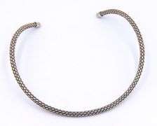 Vintage 925 Sterling Silver Braided Cuff Collar