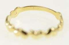 14K Yellow Gold Heart Love Symbol Vintage Love Band Ring