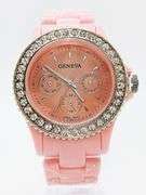 Fancy Pink Geneva & Gemstone Watch