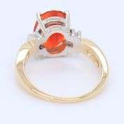 Fantastic Yellow and White Gold approximate 1.75ct Mexican Fire Opal Ring