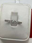 CERTIFIED 14K WHITE GOLD AND DIAMOND RING