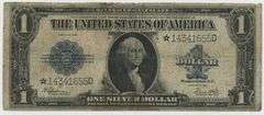 Very Scarce 1923 Series Large Size $1 Silver Cert STAR note