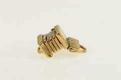 14K Yellow Gold Articulated Accordion Music Instrument Charm/Pendant
