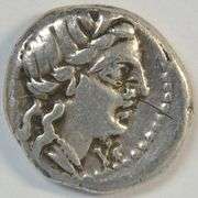 Great Roman Republic Silver Denarius of C Allius Bala, 92 BC