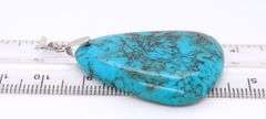Vintage 925 Sterling Silver Turquoise Pendant