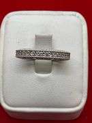 CERTIFIED BRAND NEW 14K WHITE GOLD AND DIAMOND RING