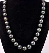 Majestic Tahitian Pearl Necklace with White Gold
