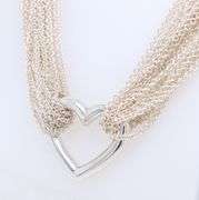 Trendy Tiffany & Co Mulit Strand Mesh Heart Necklace