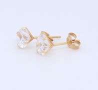 10KT Yellow Gold Three Set Stud Earrings