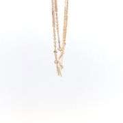 14K Yellow Gold Hebrew Name Gitel Gitl Personalized Chain Necklace