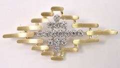 Enchanting Diamond Pin and Pendant In 14K Yellow Gold