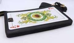 Dolce & Gobbana House of Cards Leather Clutch with Box