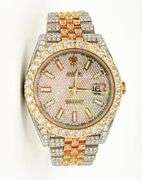 DRIPPING WITH DIAMONDS- MEN'S 40MM ROLEX DATEJUST WITH DIAMONDS