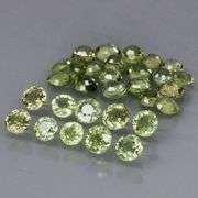 Fantastic 6.23ct diamond cut GREEN Sapphire set