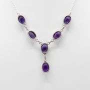 Breathtaking Huge 44 Ct Natural Amethyst Necklace