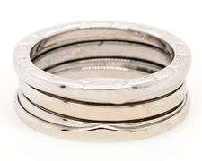 Bvlgari B Zero1 Three Band Ring in 18K, SZ 61, W/Box