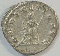 Near Mint Herennia Etruscilla Roman Silver Piece, 249-251 AD