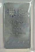 Beautiful Royal Mint Britannia pure .999 fine silver 10 Troy Oz bar