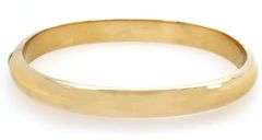 Vintage Tiffany & Co. Polished Hinged Bangle Bracelet in 18K