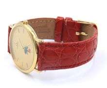 Omega De Ville Quartz Golf Club on Red Leather Strap Watch