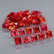 Glittering 40 piece 2.45ct fancy color Sapphire set