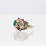 Beautiful 2.5 Ct Natural Malachite Solid Sterling Silver Ring
