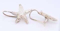Vintage 925 Sterling Silver Starfish Dangle Earrings