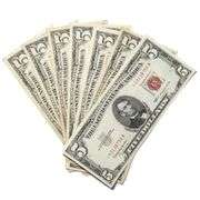 7 1953 Red Seal $5 US Notes Including a Star