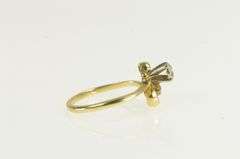 14K Yellow Gold Retro Diamond Vintage Promise Engagement Ring