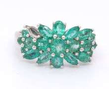 Group Lot of 5 Vintage 925 Sterling Silver Gemstone Rings