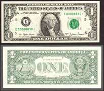 $1 1977-A FRN 4 Digit Serial Number STAR Uncirculated