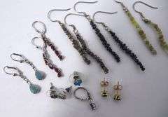 Group Lot of Sterling Silver Earrings