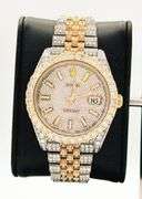 DRIPPING WITH DIAMONDS- MEN'S 40MM ROLEX DATEJUST WITH DIAMONDS