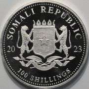 2023 1 Ounce Silver Somalian Elephant