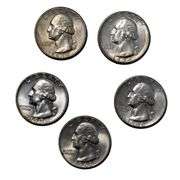 1939 1940 1941 1954 S 1956 D Slider Unc Washington Quarters