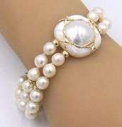 Double Row Fresh Water Pearl Bracelet