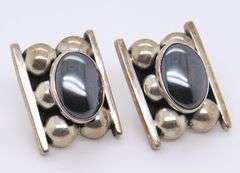 Vintage Mexico Sterling Silver Earrings