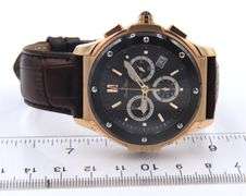 Lucien Picard Black Dial Chronograph Watch