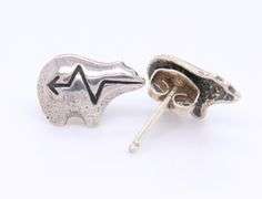 Sterling Silver Two Pair Of Stud Earrings