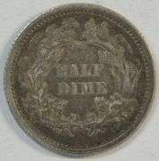 Needle-sharp 1862 Liberty Seated Half Dime in AU
