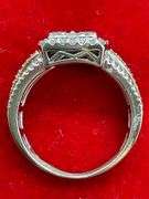 CERTIFIED BRAND NEW 14K WHITE GOLD AND DIAMOND RING.
