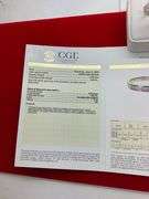 CERTIFIED 14K WHITE GOLD AND DIAMOND BAND.