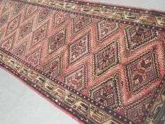 Handmade Persian Sarouk 3.6x10.2
