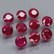 Heated only! 3.02ct natural violet red Ruby set