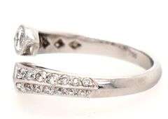 0.90ctw Marquise and Round Diamond Bypass Ring in 18K