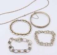Group Lot of Vintage 925 Sterling Silver Jewelry