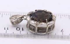 Group Lot of 6 Art Deco 925 Sterling Silver Gemstone Pendants